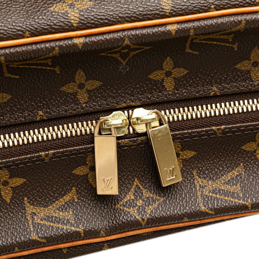 LOUIS VUITTON Authentic Brown Monogram Leather Shoulder Bag - Picture 7 of 10